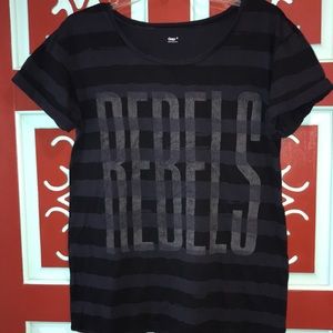 Vintage Gap Rebels Striped Tee w/ Cuffed Sleeves Size S